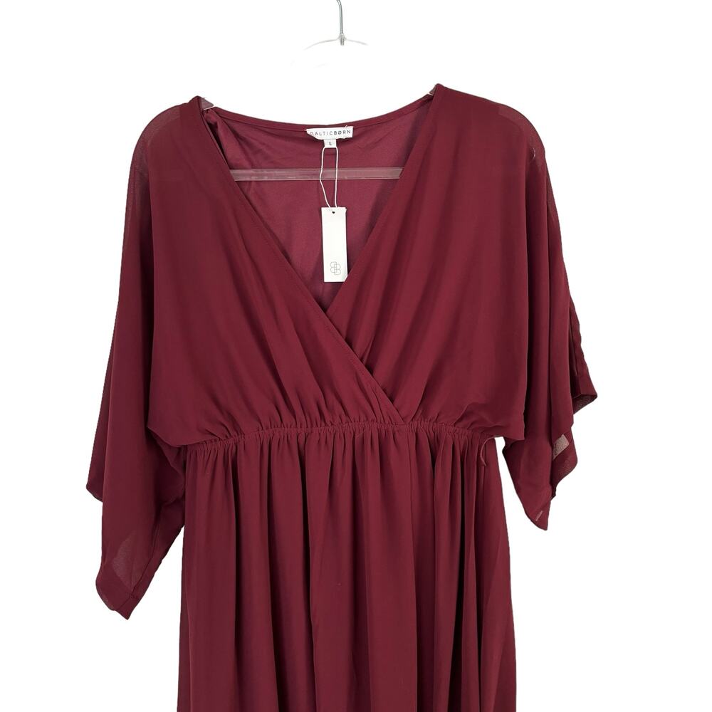 BALTIC BORN VAUGHNIE MAXI DRESS NEW WITH TAGS MISSING A BELT WOMEN SZE L - Picture 4 of 14